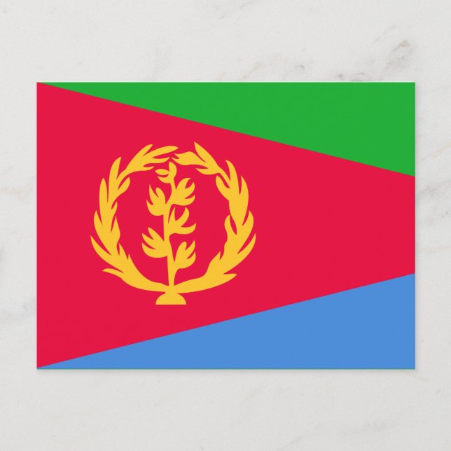 Eritreanska flaggan vykort (Framsida)