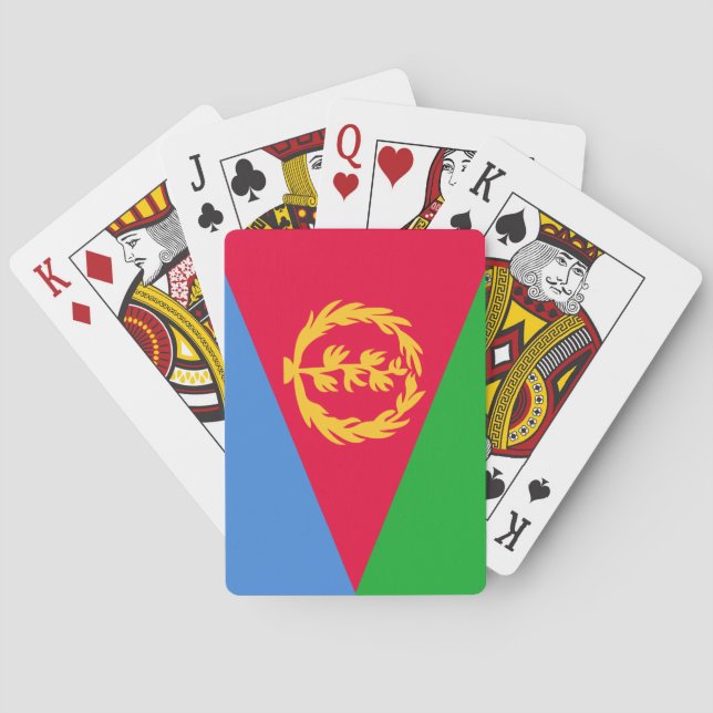 Eritreas flagga casinokort (Baksidan)