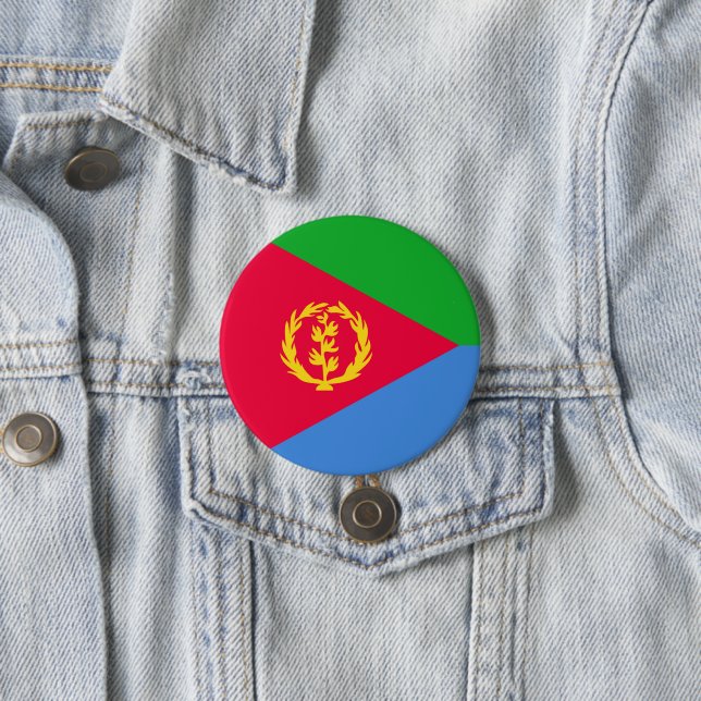 Eritreas flagga knapp (In Situ)
