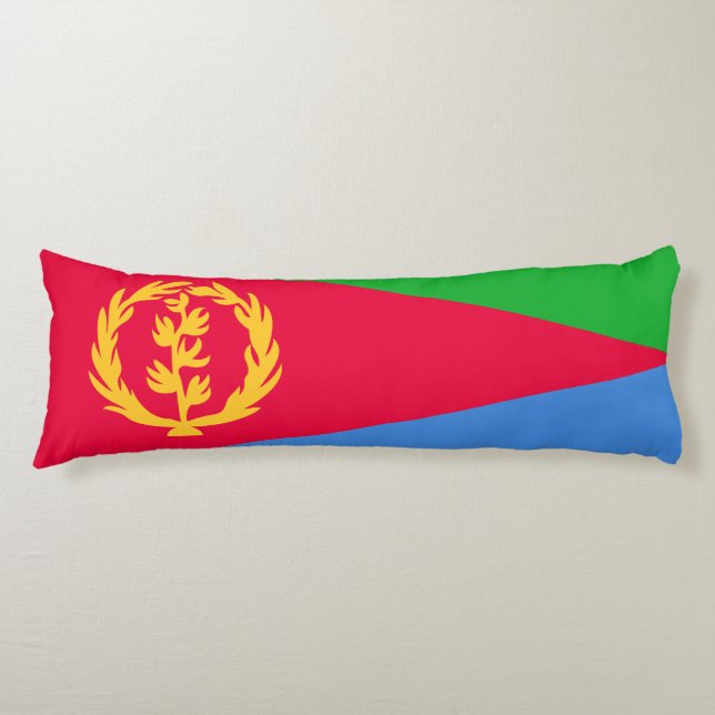 Eritreas flagga kroppskudde (Framsidan)