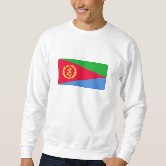 Eritreas flagga lång ärmad tröja (Framsida)