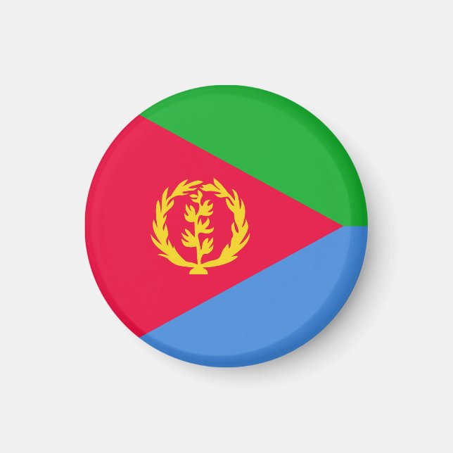 Eritreas flagga magnet (Framsidan)