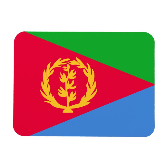 Eritreas flagga magnet (Horisontell)