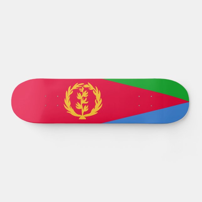 Eritreas flagga mini skateboard bräda 18,5 cm (Horz)