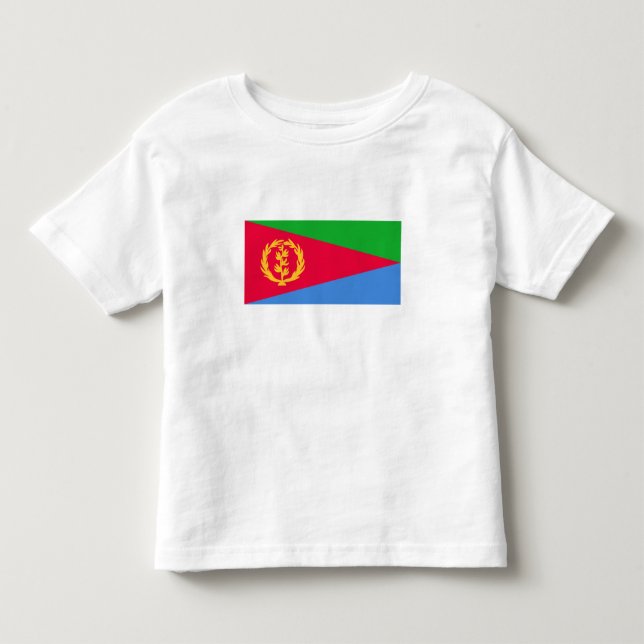 Eritreas flagga t shirt (Framsida)
