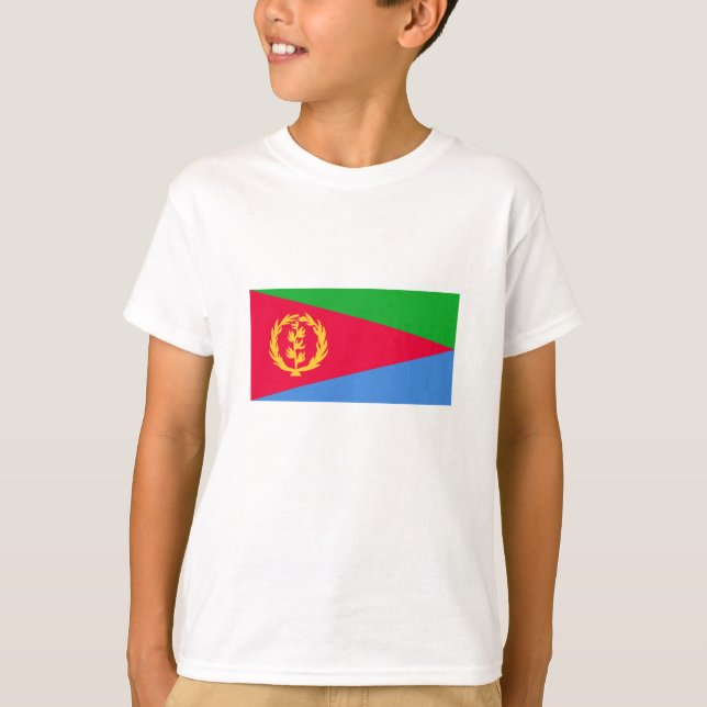 Eritreas flagga t shirt (Framsida)