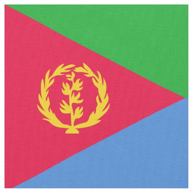 Eritreas flagga tyg (Närbild)