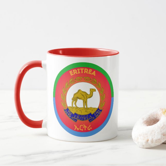 Eritreas kulturarvssymbol mugg (Med munk)