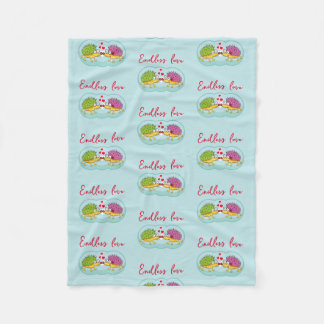 Erizos enamorados fleecefilt