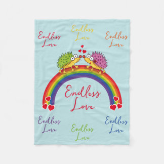 Erizos enamorados fleecefilt