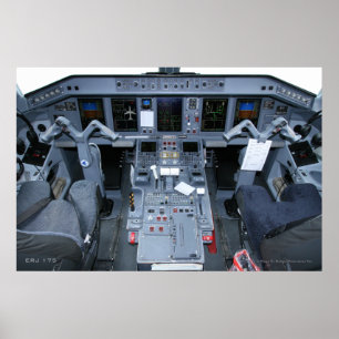 ERJ 175 Poster i cockpit