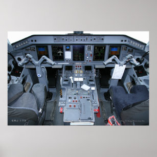 ERJ 175 Poster i cockpit