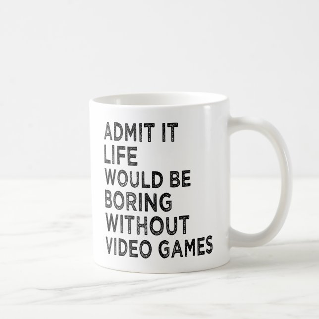 Erkänn att livet skulle vara att flyga utan videos kaffemugg (Höger)