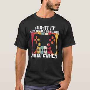 Erkänn att livet skulle vara att flyga utan videos t shirt