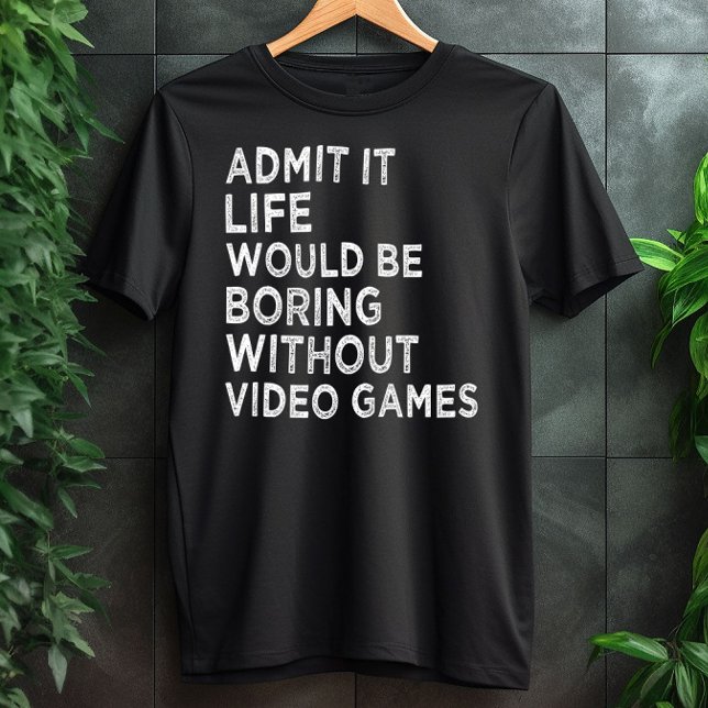 Erkänn att livet skulle vara att flyga utan videos t shirt (Skapare uppladdad)