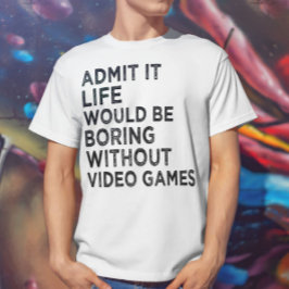 Erkänn att livet skulle vara att flyga utan videos t shirt