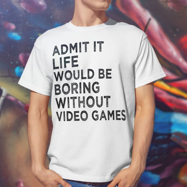 Erkänn att livet skulle vara att flyga utan videos t shirt (Skapare uppladdad)