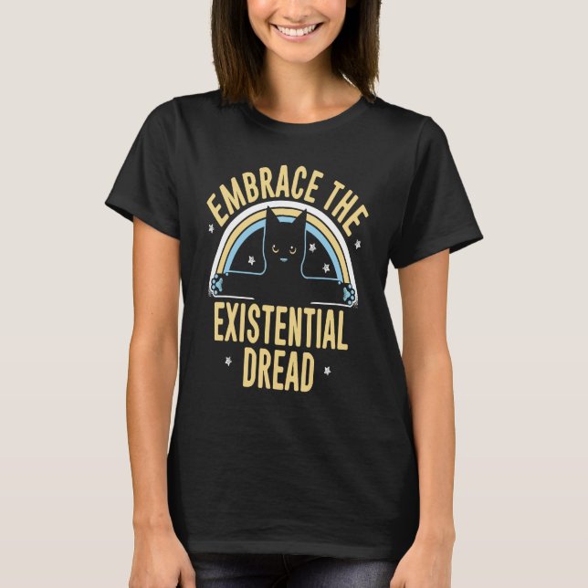 Erkänn den befintliga läderkattan t shirt (Framsida)