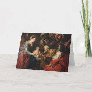 Erkännande av Magi av Peter Paul Rubens 1626 Kort