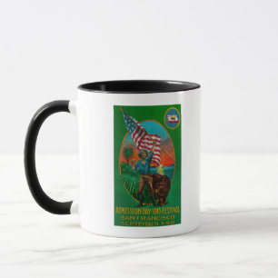 Erkännandedagannonsering, statlig festival mugg