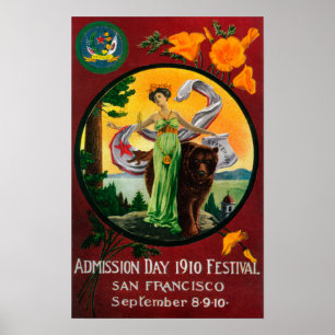 Erkännandedagannonsering, statlig festival poster