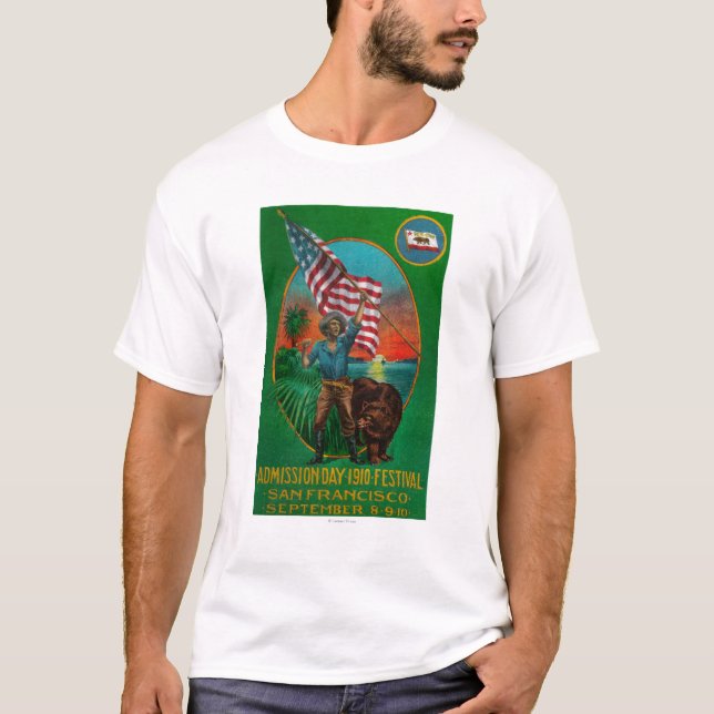 Erkännandedagannonsering, statlig festival t-shirt (Framsida)