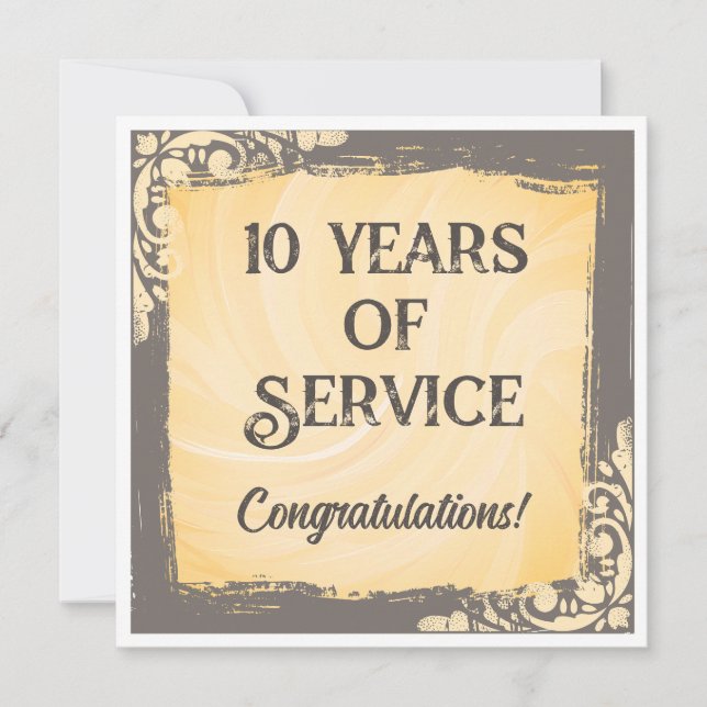 Erkännandepris för medarbetarårsdag i milstolpe inbjudningar (Framsida)