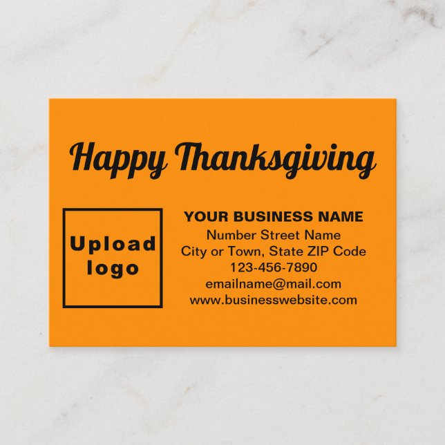 Erkänt tack meddelande på orange färg (Framsida)