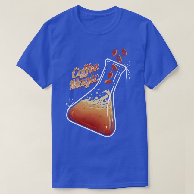 Erlenmeier Flask Coffee Beans Coffee Magic T Shirt (Design framsida)