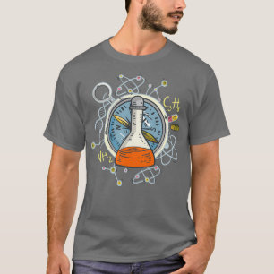 Erlenmeyer Flask Test Tube Chemistry Science T Shirt
