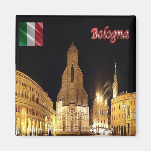 ERM001 BOLOGNA by Natt, Italien, Fridge Magnet (Framsidan)
