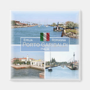 ERM004 PORTO GARIBALDI, Sea View, Italien, Fridge Magnet