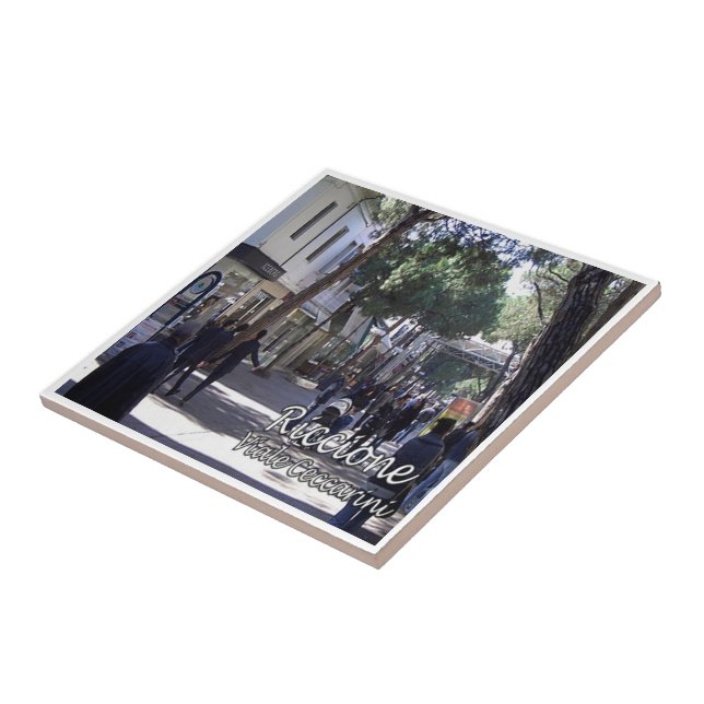 ERM018 Riccione, Viale Ceccarini, Italien Kakelplatta (Sidan)