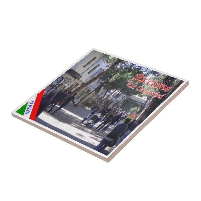 ERM022 RICCIONE, Viale Ceccarini, Italien Kakelplatta (Sidan)