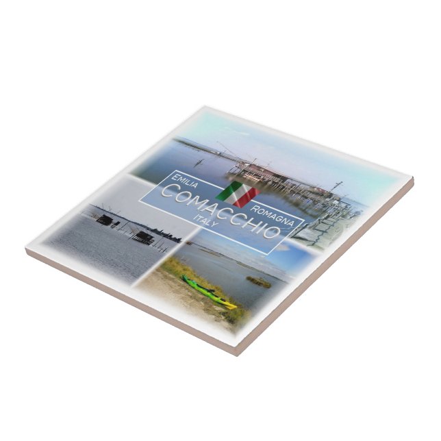 ERM030 COMACCHIO, Emilia Romagna, Italien Kakelplatta (Sidan)