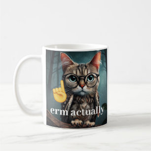 Erm... Nerd Cat Meme Mugg