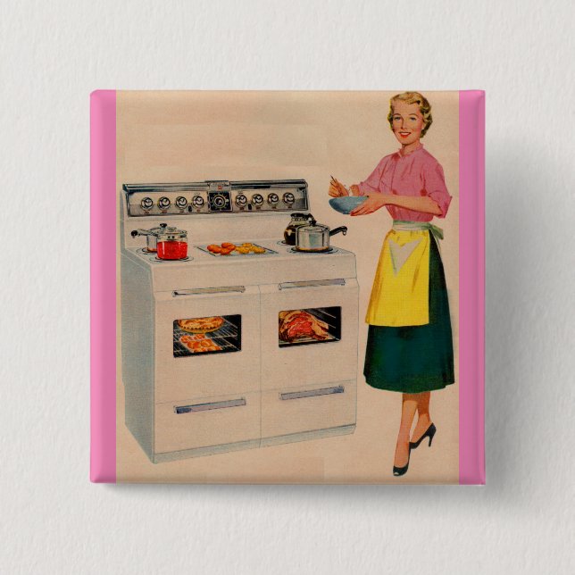 Erma och hennes dubbla-barreled Oven Knapp (Framsida)