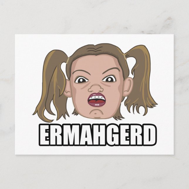 Ermahgerd Card Vykort (Framsida)