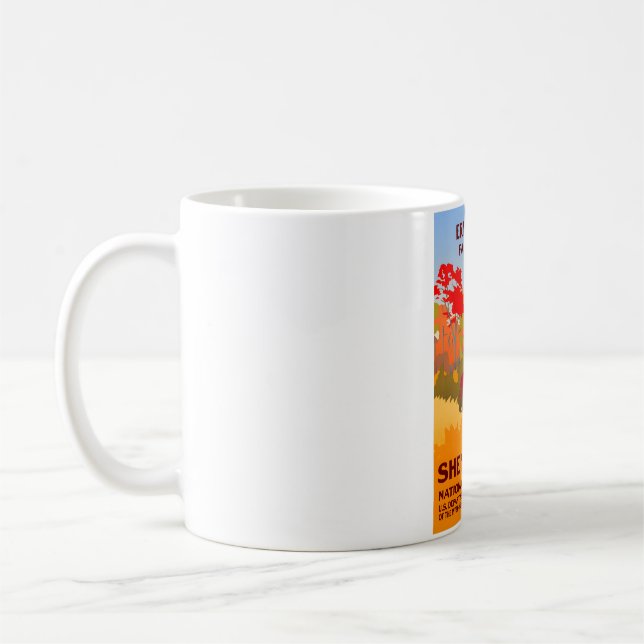 Ermahgerd! Höst löv! - Shenandoah National Park Kaffemugg (Vänster)