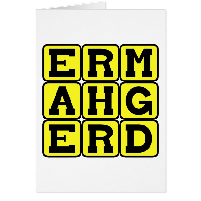 Ermahgerd, Internet Meme Hälsningskort (Framsidan)