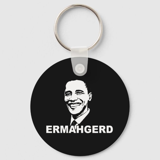 ERMAHGERD OBAMA.png Nyckelring (Framsida)