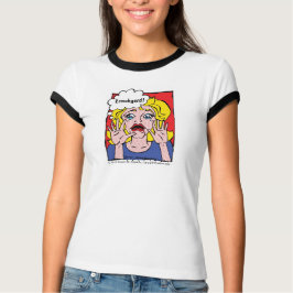 Ermahgerd! Pop Art/Tecknad Bok Blonde Girl T-shirt
