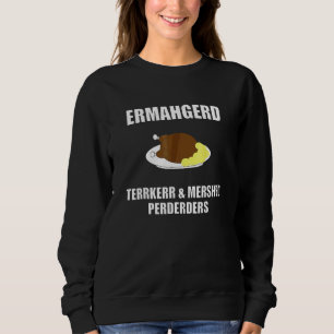 Ermahgerd Terrkerr & Mershed Perderders Tackgivnin T Shirt