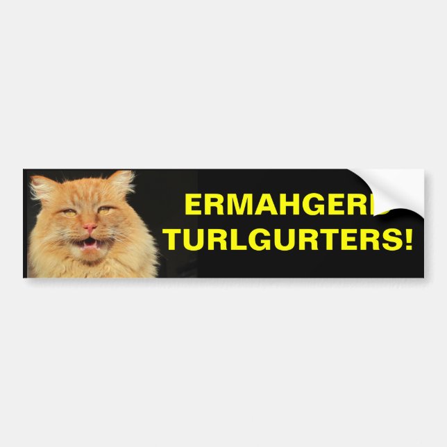 Ermahgerd Turlgerters! Tailgating Bildekal (Framsidan)