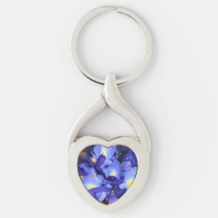 Ermengarde Twisted Heart Silverfärgad Nyckelring