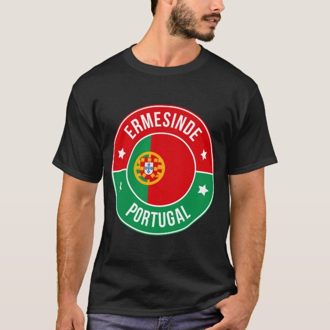 Ermesinde, portugisisk stad t shirt (Framsida)