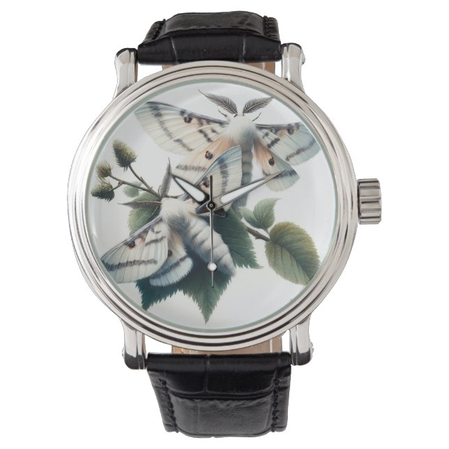 Ermine Moths Elegance IREF402 - Watercolor Armbandsur (Framsida)