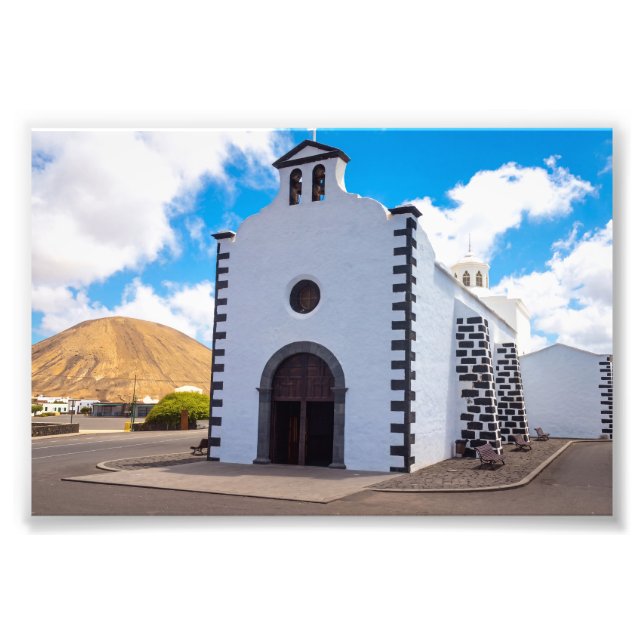 Ermita de los Dolores-kyrkan, Lanzarote Fototryck (Framsidan)