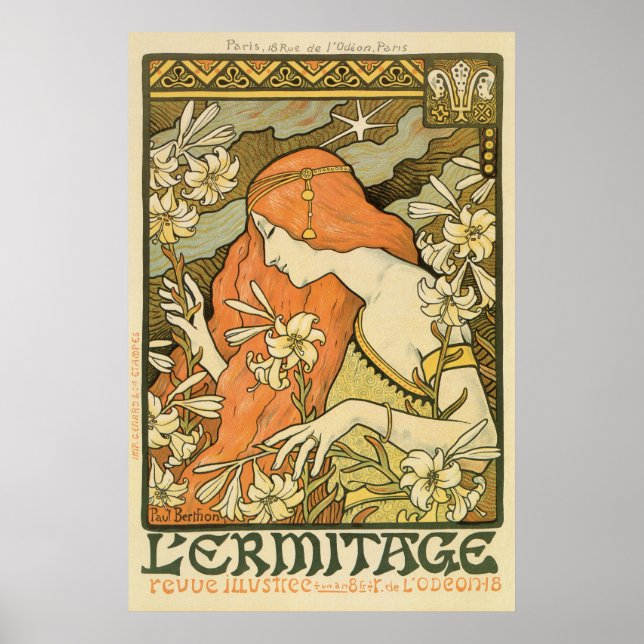 Ermitage Art nouveau magasin Poster (Framsidan)