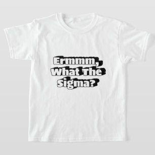Ermmm, vad Sigma? Boys Tee Shirt.